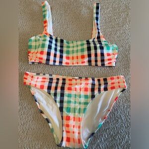 Aerie 2 Piece Checkered Swimsuit